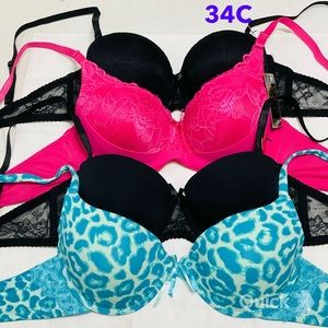 34C - NWT 4-pk Assorted Contour Bras